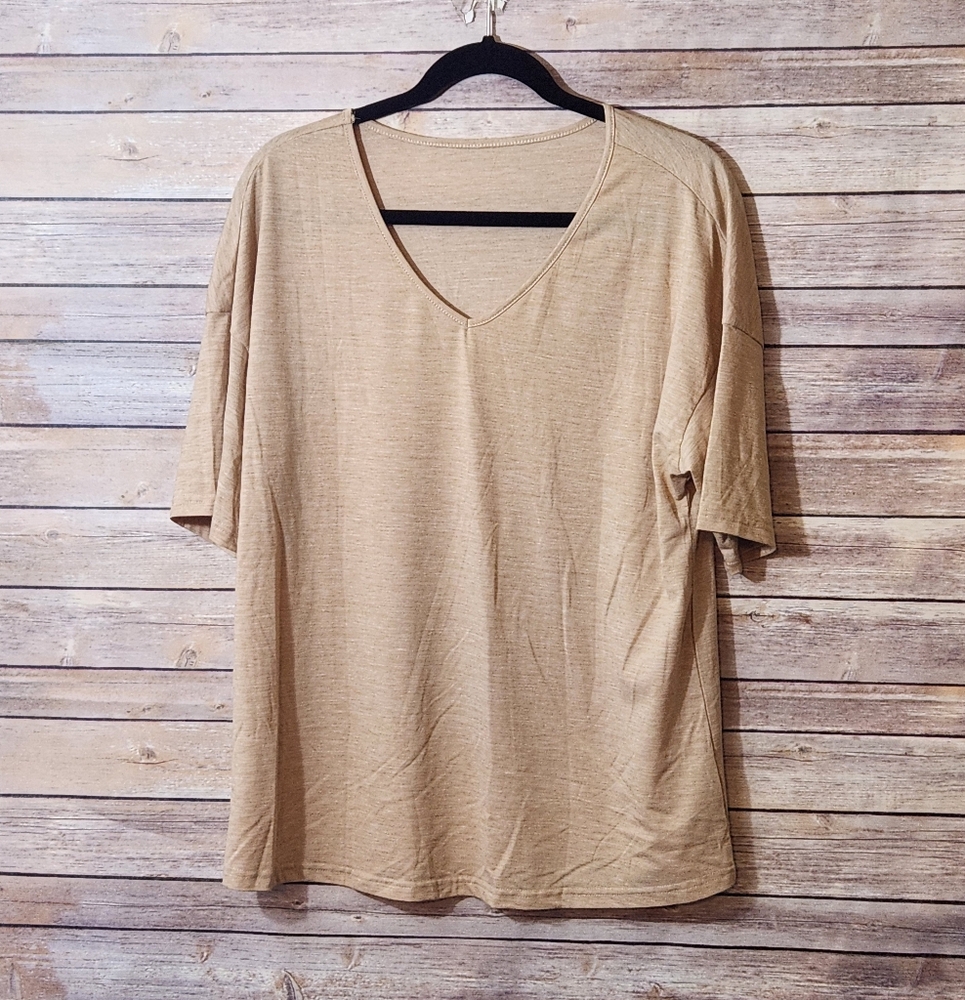 NWOT Relaxed Khaki Tee